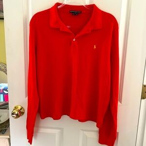 NWOT! Boy’s XL Ralph Lauren Sport Long Sleeve Polo. Orange